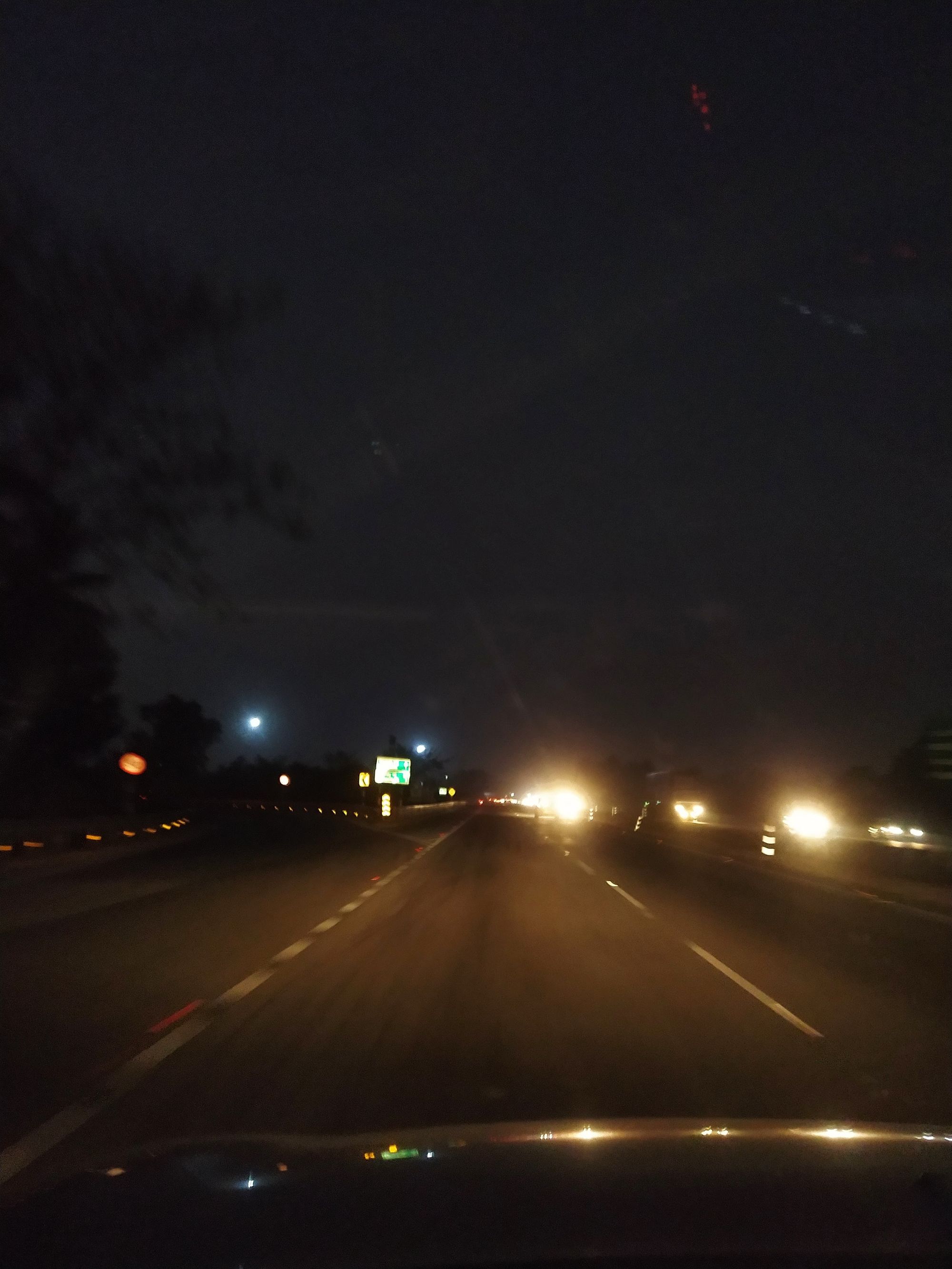 NICE road at night